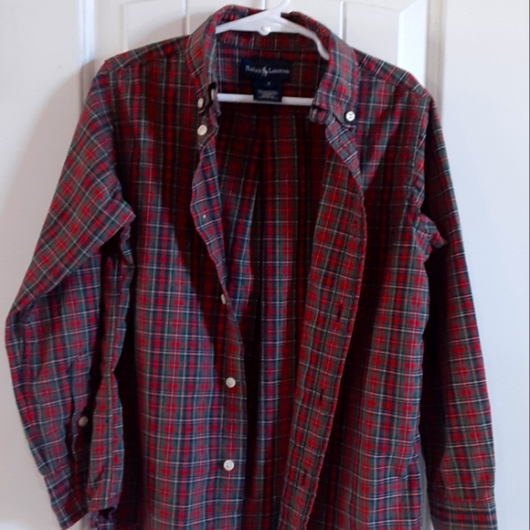 Ralph Lauren, Boy's Size 6, Plaid BDC LS SHIRT - Picture 4 of 6